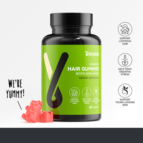 Hair  Gummies |3000mcg Biotin Cognizin & 5.5mg Zinc|for Hair growth and hair health maintenance| 60 Gummies