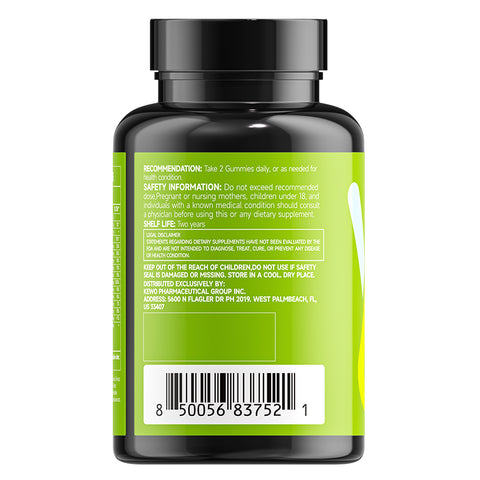 SuperGreen Vitamin Gummies|Vitamins, Minerals & Artichoke Leaf Extract for Digestive Health, Immune Support & Liver Protection | 60 Gummies