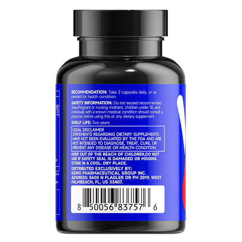 Nitric Oxide Booster| 1500mg L-Arginine & L-Citrulline Formula | Enhances Endurance, Supports Muscle Recovery & Cardiovascular Health|60 Capsules