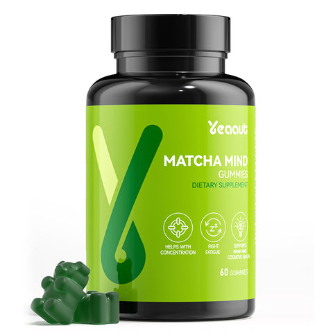 Matcha Mind  Gummies |250mg Cognizin & 100mg Matcha Powder|for Focus, Attention and Brain Health| 60 Gummies