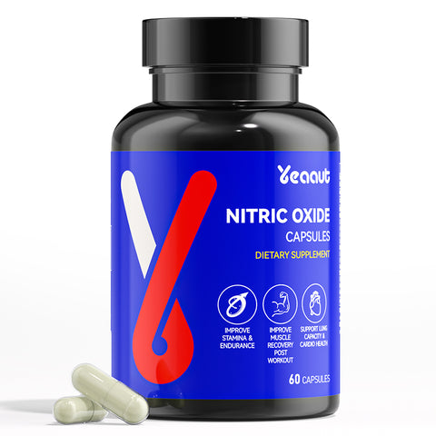 Nitric Oxide Booster| 1500mg L-Arginine & L-Citrulline Formula | Enhances Endurance, Supports Muscle Recovery & Cardiovascular Health|60 Capsules