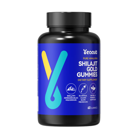 Shilajit Gold Gummies|Pure Himalayan Shilajit |for Energy Boost & Immune Support|60 Gummies