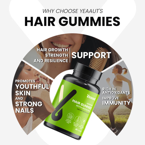 Hair  Gummies |3000mcg Biotin Cognizin & 5.5mg Zinc|for Hair growth and hair health maintenance| 60 Gummies