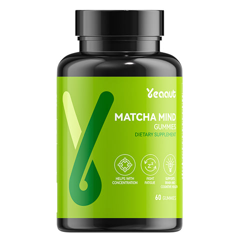 Matcha Mind  Gummies |250mg Cognizin & 100mg Matcha Powder|for Focus, Attention and Brain Health| 60 Gummies