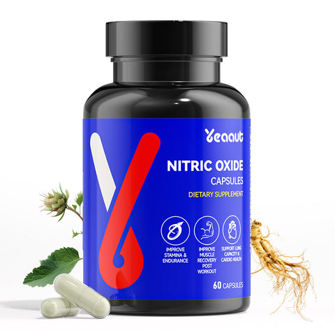 Nitric Oxide Booster| 1500mg L-Arginine & L-Citrulline Formula | Enhances Endurance, Supports Muscle Recovery & Cardiovascular Health|60 Capsules